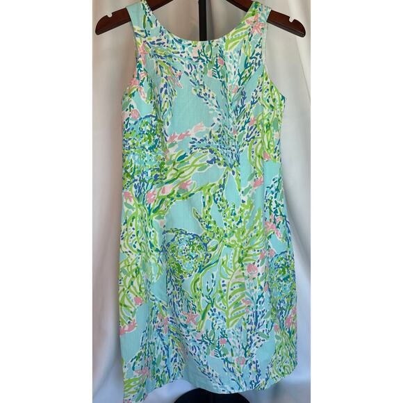 Lilly Pulitzer Dresses & Skirts - Lilly Pulitzer Cathy Shift Dress Sky Blue Heaven Size 0 Coastal Resort Wear